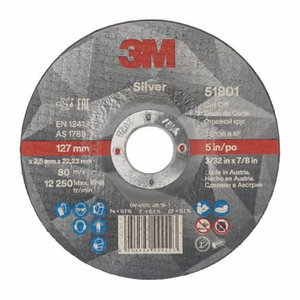 Cut-Off Wheel T42 125x2.5x22.23mm 3M Silver, 3M