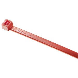 Detectable Cable tie, red 140 x 3,6 mm