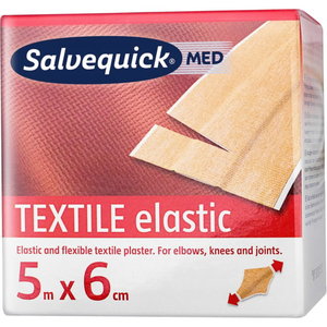 Salvequick Textile Plasters, 5m x 6cm, Cederroth