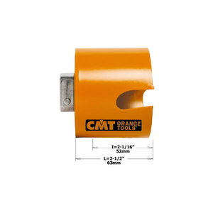 HOLE SAW FOR WOOD/PLASTIC HW H=52 D=60 RH, CMT