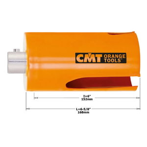 HOLE SAW DEEP CUT WOOD/PLASTIC HW Z5 H=152 D=121 RH, CMT