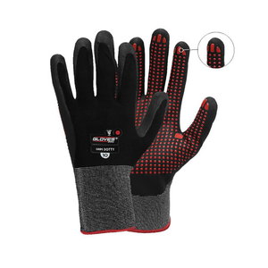 Gloves, Foamed Nitrile, Dotted palm, Grips Dotty 9