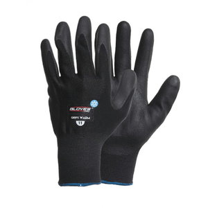 Cimdi, nitrila plauksta, deļēji oderēti, Grips WARM ziema 10, Gloves Pro®