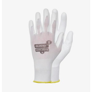 Tekstila darba cimdi, Grips Air Plus, balti, 10, Gloves Pro®