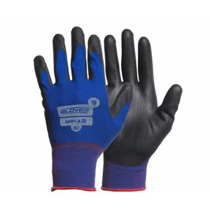 Tekstila darba cimdi, Grips Air, ar poliuretāna plaukstas daļu, GLOVESPRO