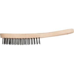 Rankinis vielinis šepetys HBU 30 Steel 3 eilių, medinė rankena 290mm 0,35mm, Pferd