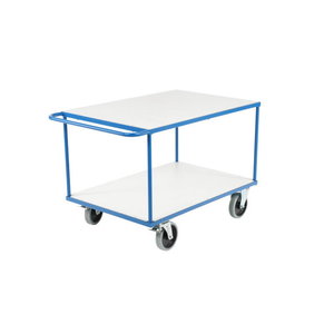 Platform trolley with 2 shelves 1000x700mm, cap.500kg 