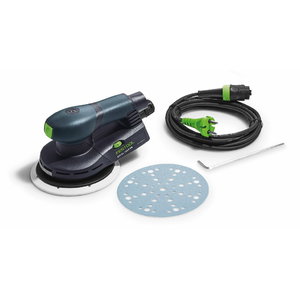 Ekscentra slīpmašīna ETS EC 150/5 EQ  EC tehnoloģija un slīpēšanas diska brem, Festool