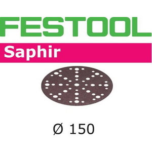 Šlif. popierius Saphir STF-D150/48 P24 SA/25 25 vnt. 150mm P24, Festool