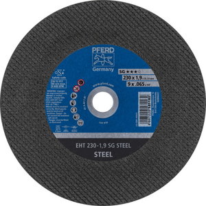 Pjovimo diskas metalui 230x1,9mm SG STEEL, Pferd