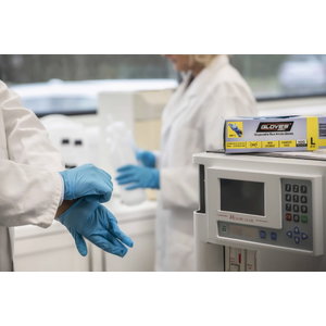 Pir&scaron;tinės, nitrilas, vienkartinės, mėlynos, be  pudros, GLOVESPRO