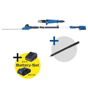 Cordless hedge trimmer and pole prunner C-PHTS410-X, SET S