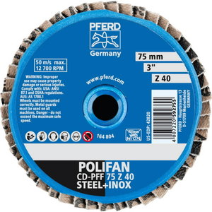 Flap grinding disc Mini-POLIFAN CD, Pferd
