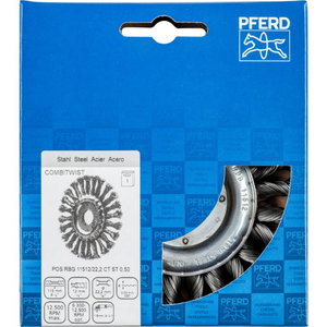 Diskinis vielinis šepetys RBG CT Steel, Pferd