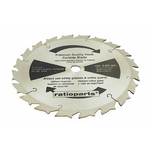 Clearing saw blade 250x25,4x18mm; 20th Carbide, Ratioparts
