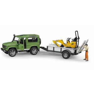 Bruder Off-road vehicle with single-axle trailer, JCB micro, Granit