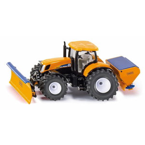 Model NEW HOLLAND with snow plough and saltsprayer 1:50 SIKU 