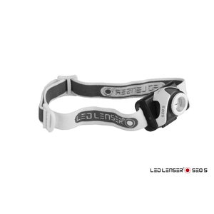Žibintuvėlis ant galvos  SEO5, pilkas, 3xAAA, balta/raudona šviesa IPX6, 180lm, Ledlenser