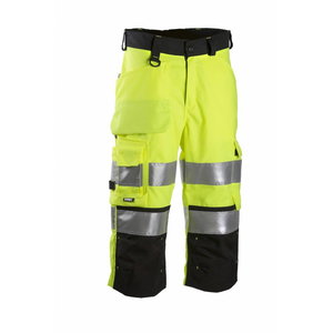 Signalinė  bikses 3/4 6014 melni/dzelteni XL