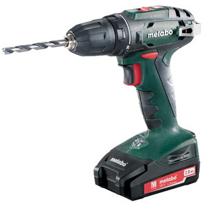 Cordless drill BS 18, 10 mm chuck/2x2,0 Ah, Metabo