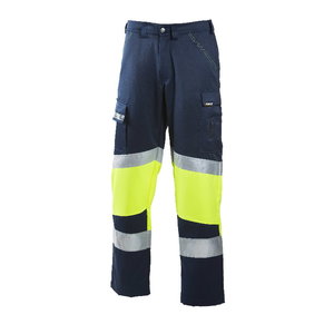 Hig.Wis. trousers 5080 navy/yellow 60, Dimex
