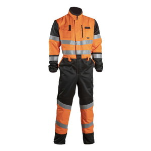 Kombinezons 60381R, Hi-vis CL3, melns/oranžs, Dimex