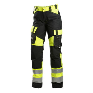 Kelnės moteri&scaron;kos 6046 geltona/juoda, DIMEX