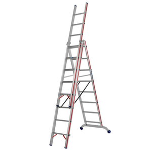 Kombinētās trepes, 3x6 pakāpieni 1,87/4,11m 6047, Hymer