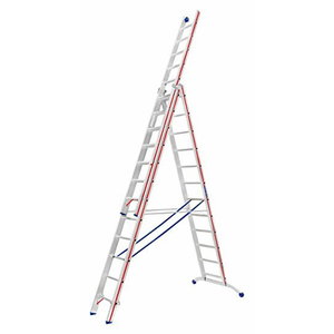 Combination ladder, three-section 3x12 3,63/8,66m 6047, Hymer