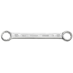 Double ended ring spanner, flat 4 8x10mm, Gedore