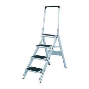 Safety step with handrail 4 steps 6061