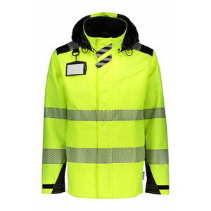 Koorikjope 6066 kõrgnähtav CL2, kollane/must 2XL