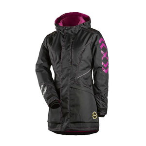 Winter jacket parka 6079 women, black/pink L, Dimex