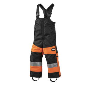 Winter bib trousers 6088 children, hi-vis orange/black, Dimex
