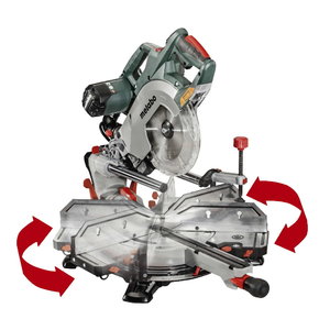 Šķērszāģis KGSV 72 Xact SYM, slīpās zāģēšanas funkc., Metabo