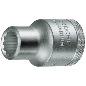 "D19 19 mm galvutė, 12-kampė, 1/2""", Gedore