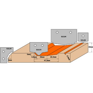 Peilis HW (PROFILE B4) 50X30X2 