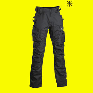 Trousers 6152 stretch, black 56