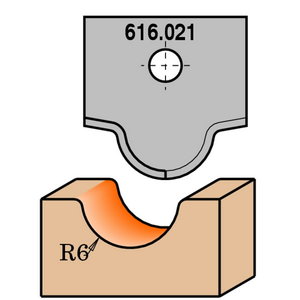 PROFILED KNIFE FOR MDF   RH   (ROUTER BIT 616.200), CMT