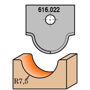 PROFILED KNIFE FOR MDF   RH   (ROUTER BIT 616.200), CMT