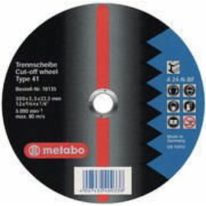 Режущий диск по металлу 300x3,5x25,4 A24N BF, METABO