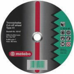 Diskas pjovimo mūrui 230x3,0mm, Metabo