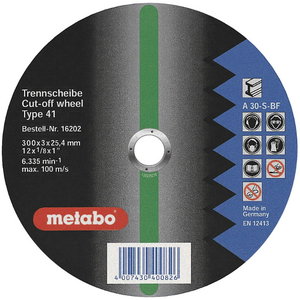 Режущий диск по металлу 350х3,5х25,4 A30S CS 23-355, METABO