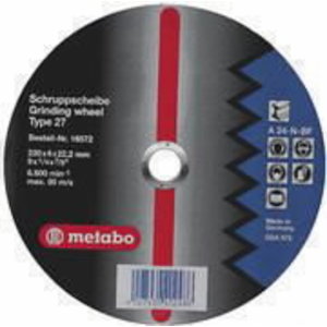Шлифовальный диск по металлу 150x6x22 A 24-N, METABO