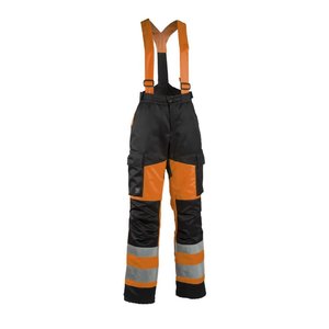 Product image of: Winter Hi-Vis Bib-trousers 6178, women, orange/black XL, Dimex