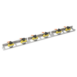 Magnetic guiding rail for PFM 17 