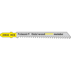 5 Jig saw blades 74 mm / 3,0, Metabo
