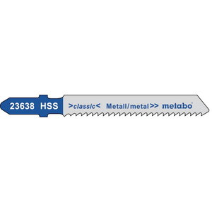 полотно для лобзиковой пилы, металл 2,0/50 HSS 5шт., METABO