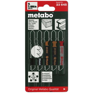 Tikksaterade komplekt kokam, plastmasai, metālam, 5 gab., Metabo