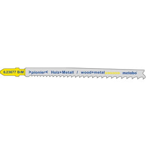 Figūrzāģa asmeņi 2,4 - 5,0/106 mm, BiM, 5 gab., Metabo